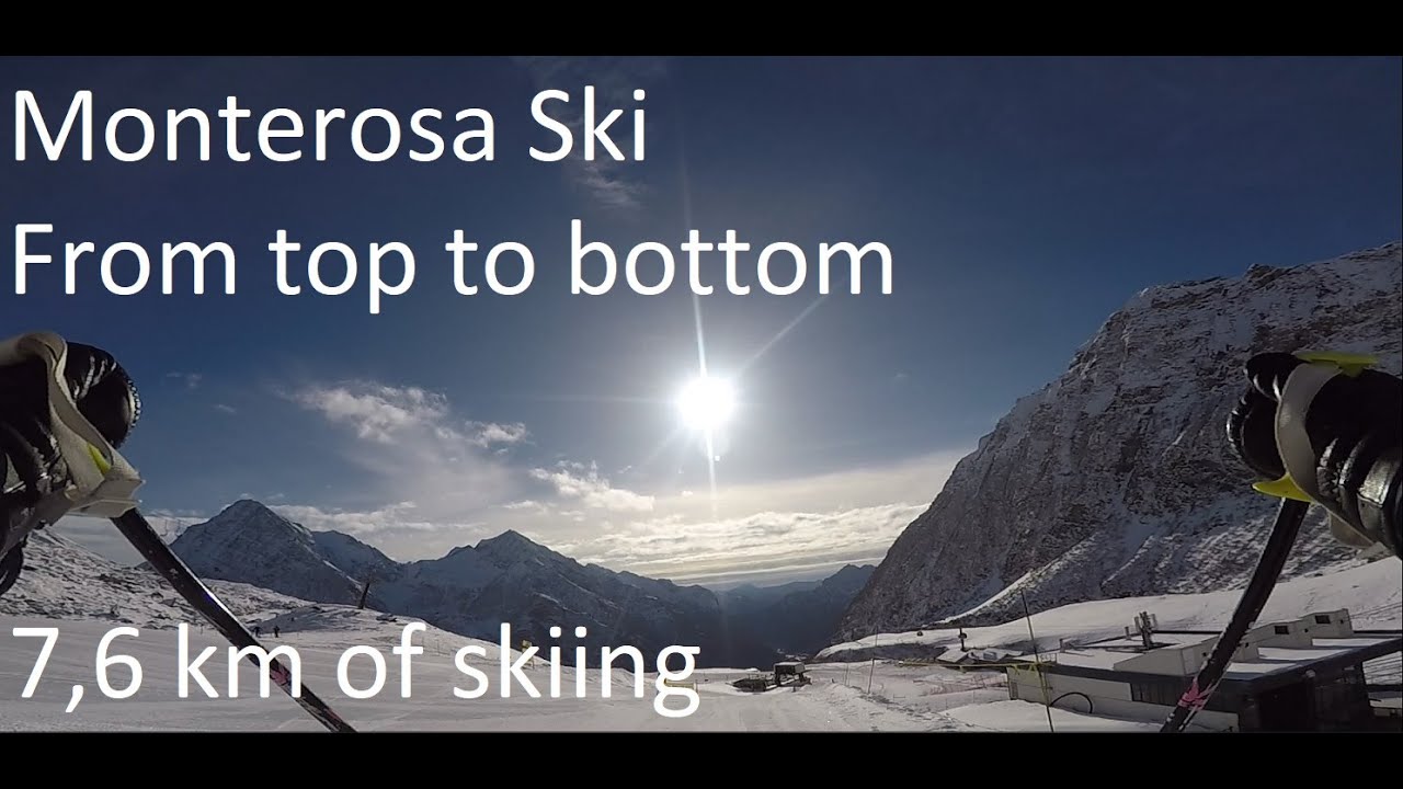 Monterosa Ski - Top to bottom (Raw skiing footage)