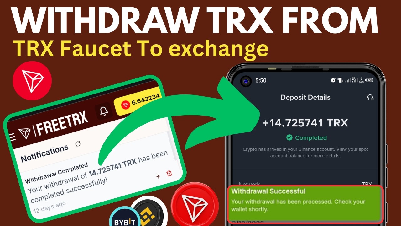 How to Withdraw TRX From Faucet to Exchange | TRX Withdrawal Step by Step Guide