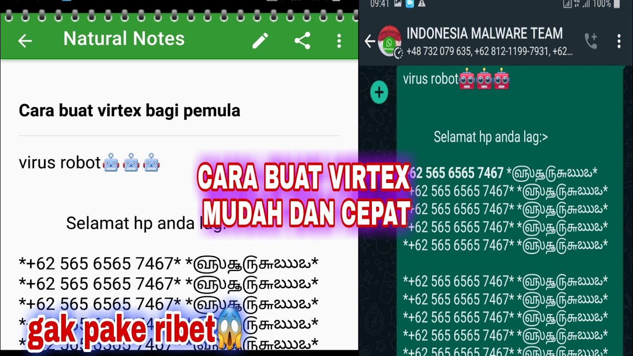 Cara membuat virtex wa || gampang banget -cara buat virtex