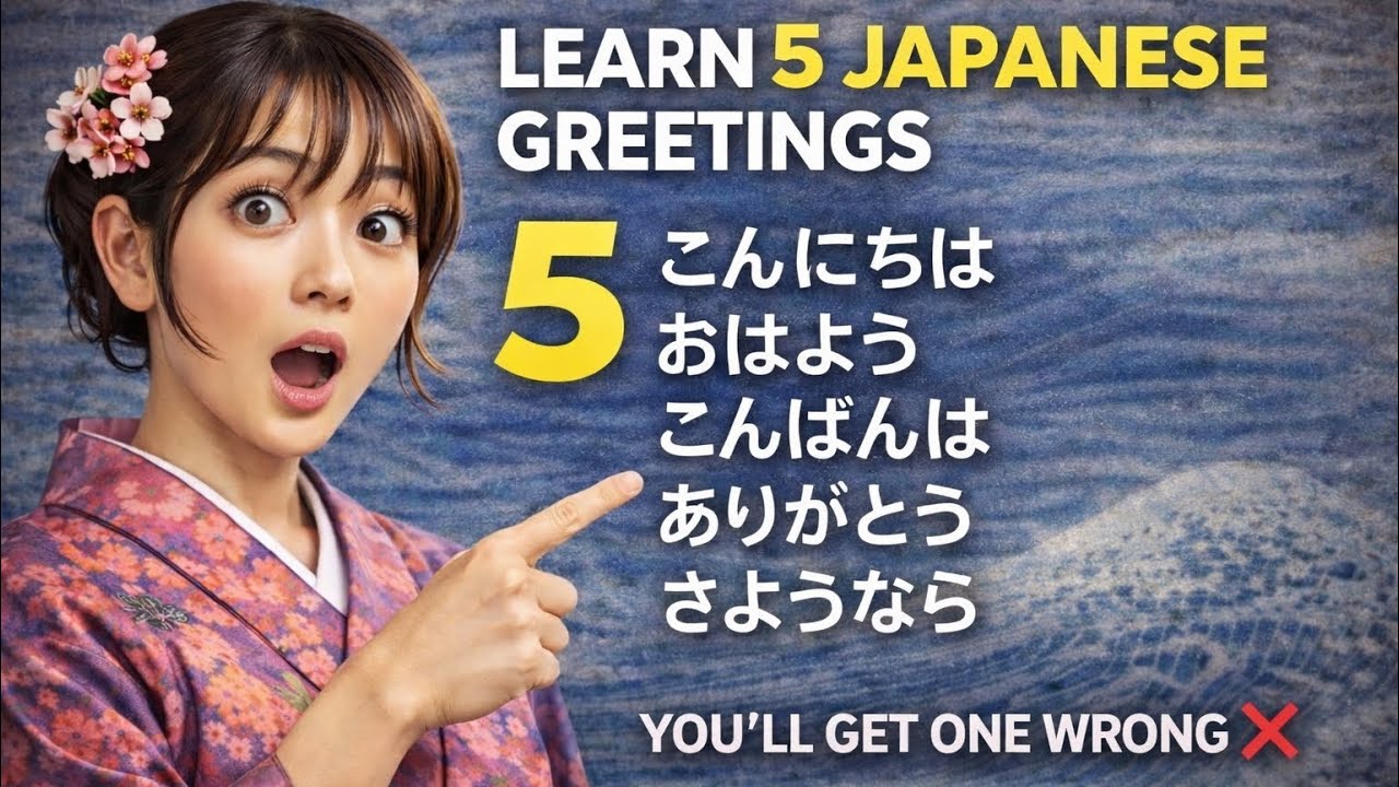 Learn Japanese Greetings Fast (5 Minutes) | Repeat After Me & Speak Today