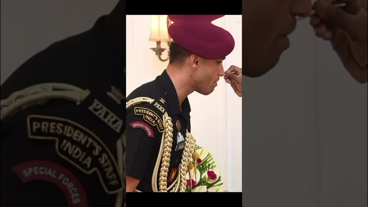 Major Rishabh Singh Sambyal❤️ #adc #parasf #commando #indianarmy #major #president #trending