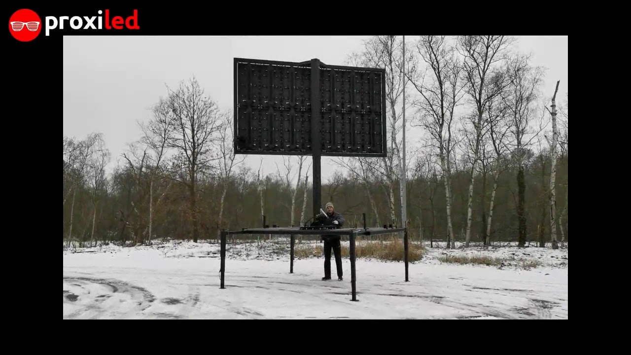 🚀 D&eacute;couvrez le montage facile et rapide de notre &eacute;cran g&eacute;ant Led-Mobile | Proxiled 🎥