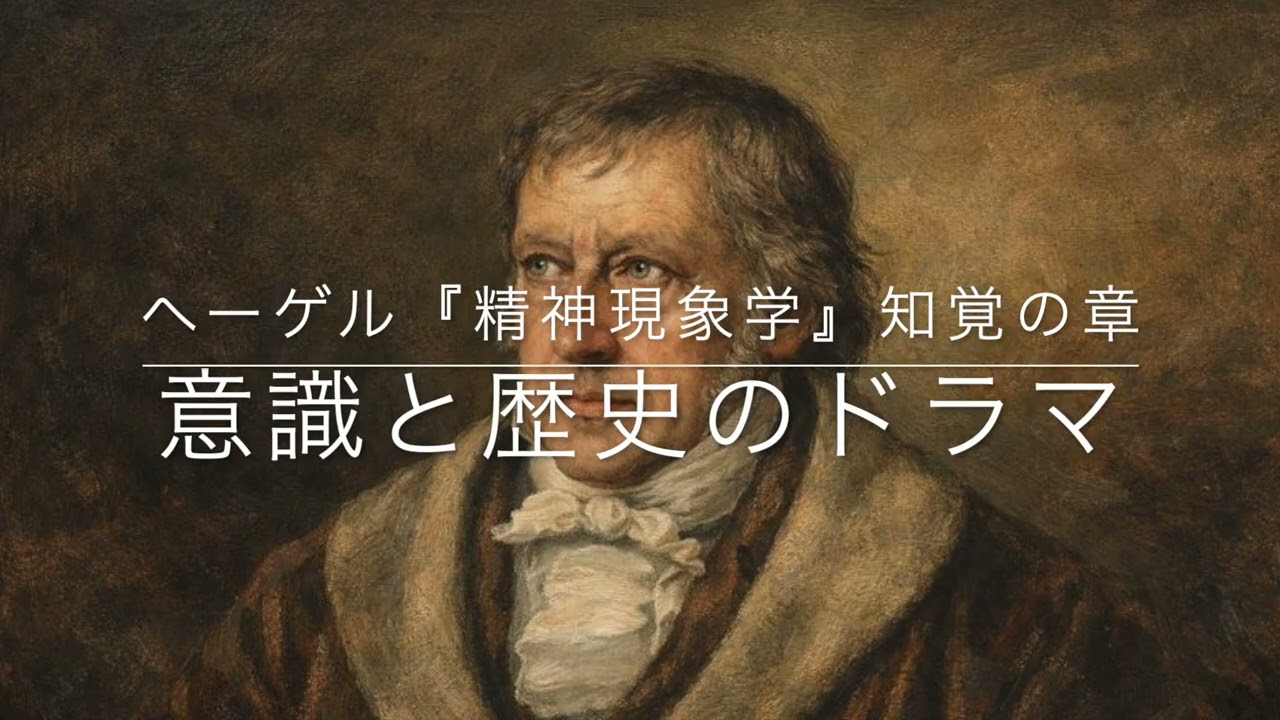 ヘーゲル『精神現象学』　「知覚 」章に関する音声解説です