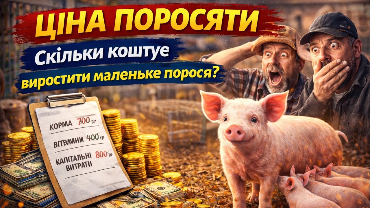 ЦІНА ПОРОСЯТИ⬅️Собівартість, Купіровка, коли та як! ПігБіотікПро і Старт для Поросят