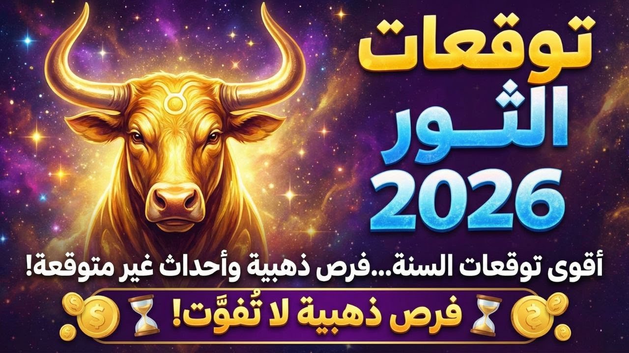 2026 برج الثور | أقوى توقعات السنة...فرص ذهبية وأحداث غير متوقعة !