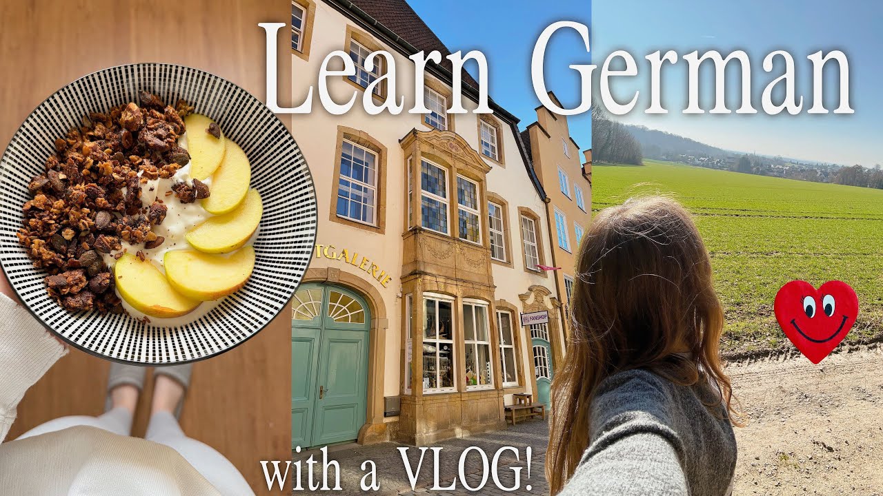 (with sub) Learn German with a VLOG! Ep. 12 / Osnabr&uuml;ck, enjoying nature, making granola 🌰