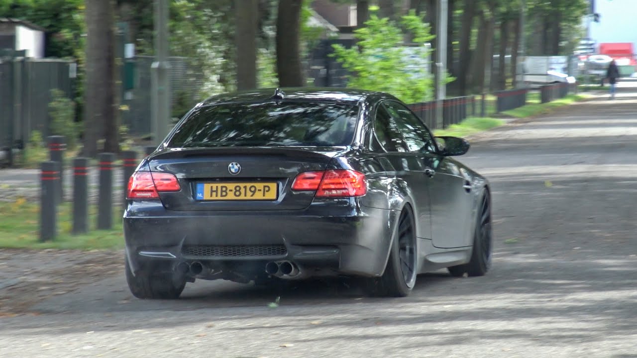 BMW M3 E92 with Supersprint Exhaust - Start Up, Revs, Accelerations, Powerslide!