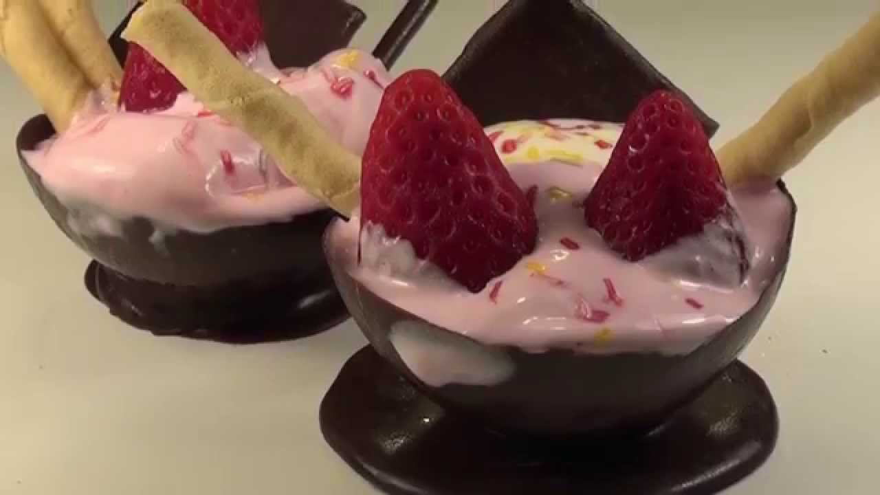 Copas de chocolate para postres - Cuencos de chocolate