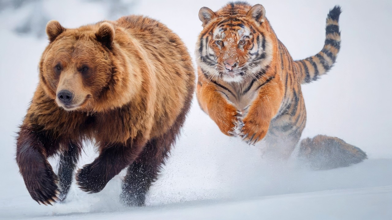 全てのクマが逃げて行く！体重300キロ、獲物を秒殺する野獣！なぜアムールトラはタイガの王なのか？