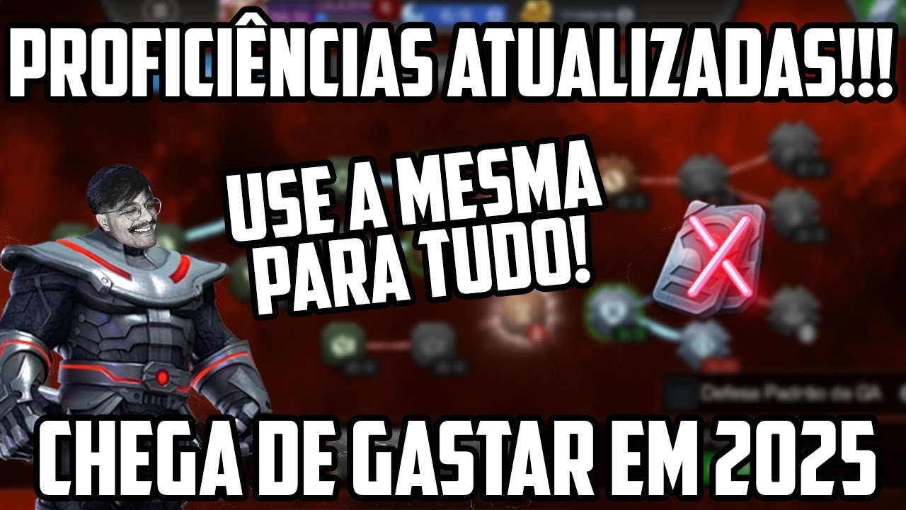PROFICIÊNCIAS ATUALIZADAS!!! USE A MESMA PARA TUDO NO JOGO | CHEGA DE GASTAR EM 2025 | MCOC