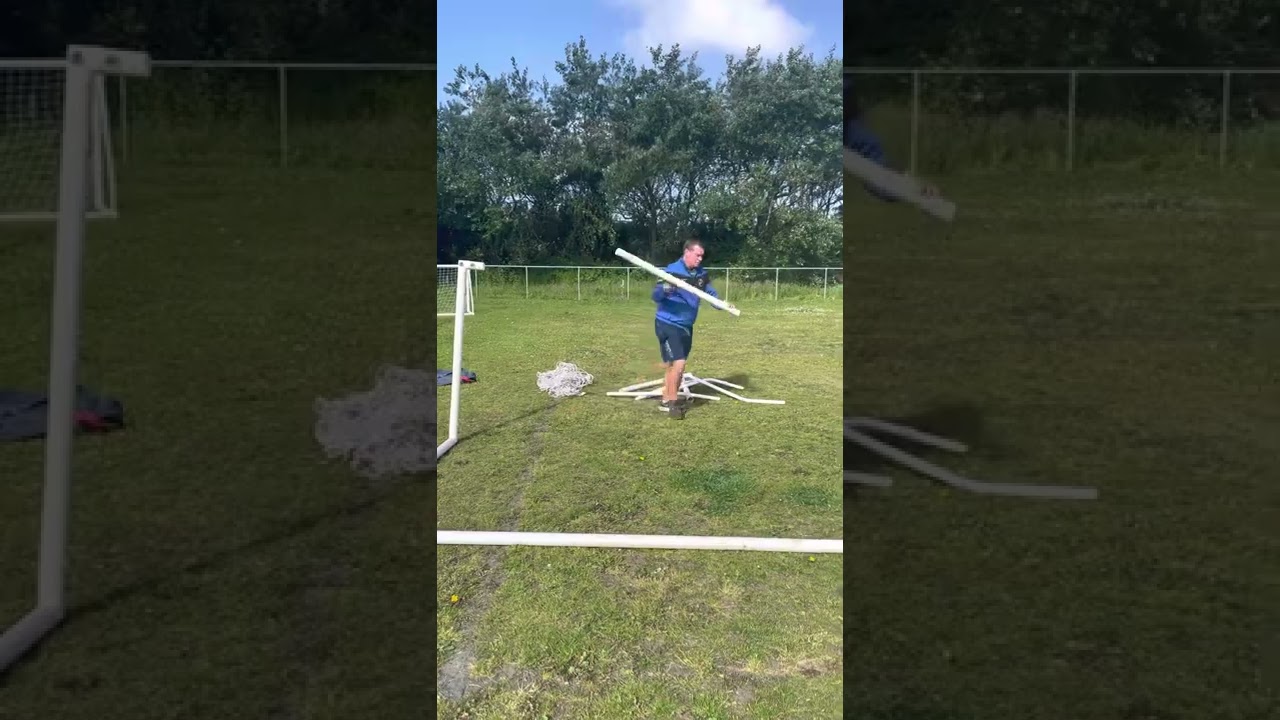 How to put up a 12x6 Samba goal #grassrootsfootballcoach