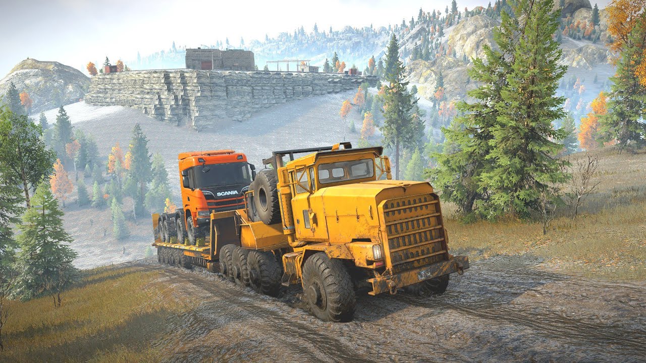Transporting a monster Trucks SCANIA With Z2 DL3194-ZZ Horizon | SnowRunner | EnhCrea #155