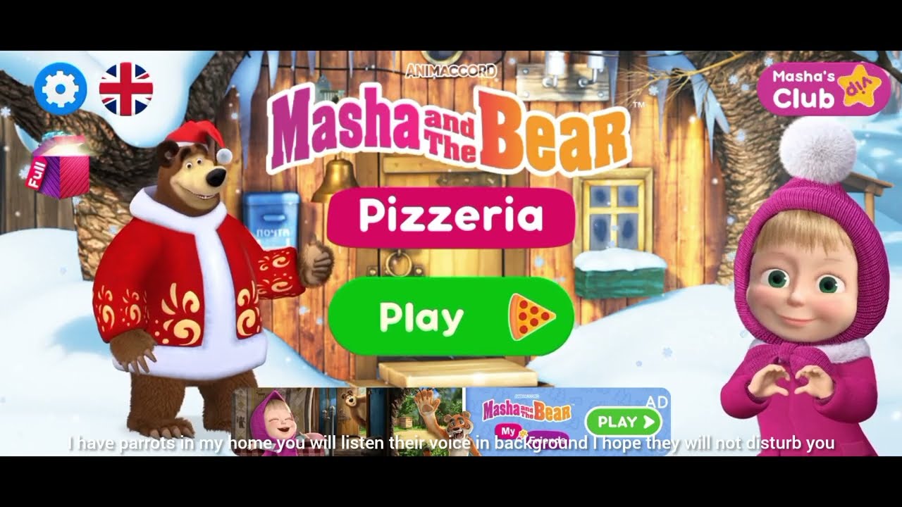 Masha and the bear making pizza for the wolves #mashaandthebear #masha