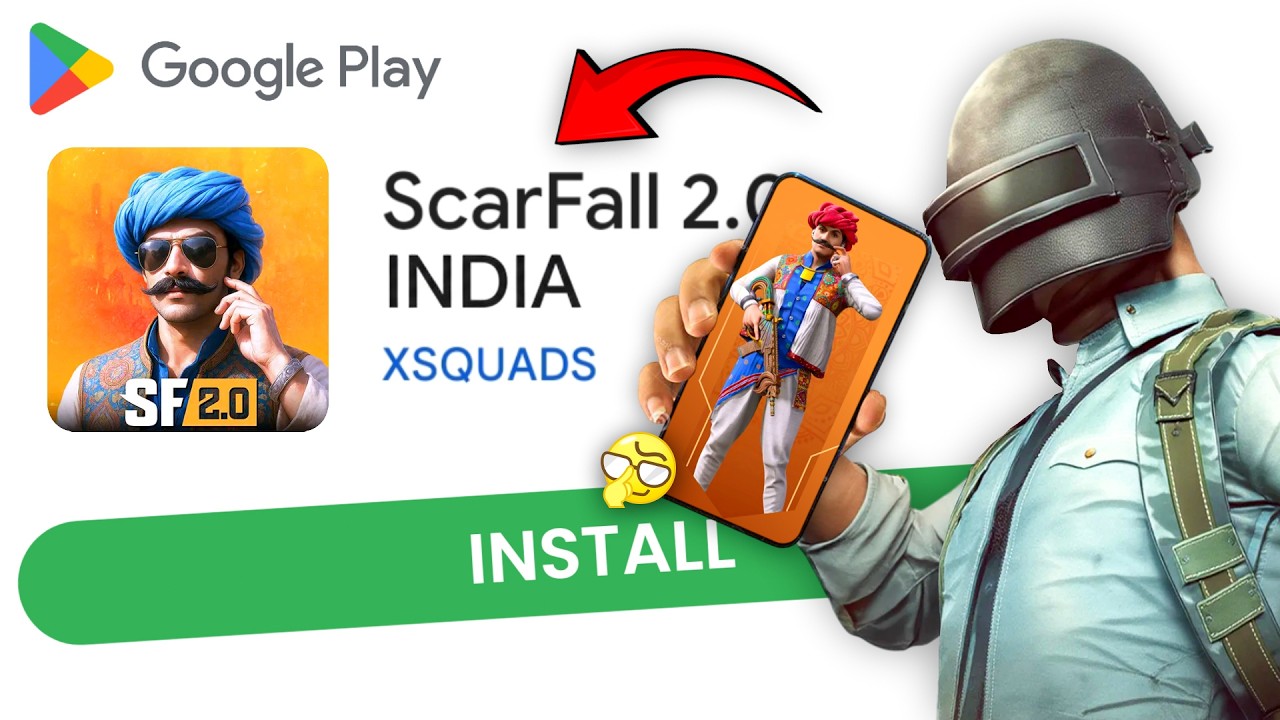 BGMI Fan Tries Scarfall 2.0 for the First Time! 😂