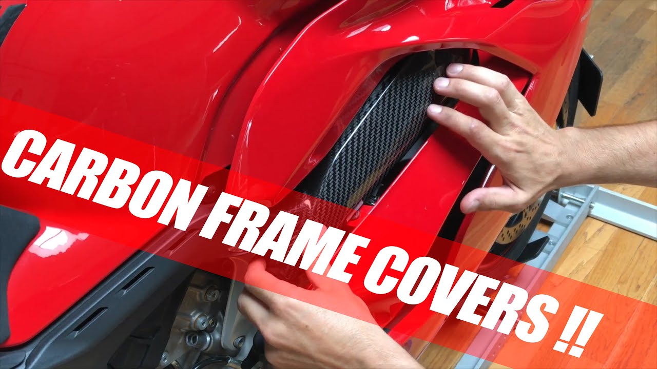Ducati Panigale V4  Carbon fiber frame covers installation  DIY V4EVO