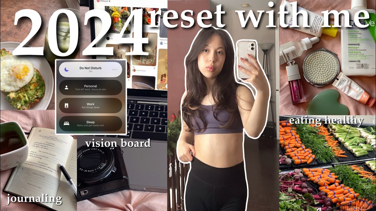 reset with me for 2024 ✨ deep cleaning, goal setting, vision board, journaling & more!