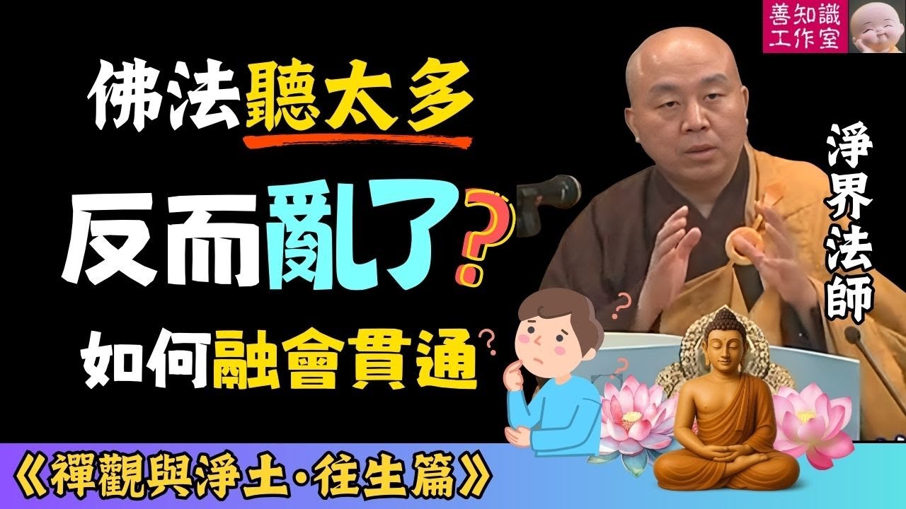 佛法聽太多反而亂了？東土「小釋迦」教你融會貫通 | 一心三觀 | 妄想 | 智者大師 | 淨界法師 |  禪觀與淨土 (往生篇 16) #佛教 #佛法 #阿彌陀佛 #正能量