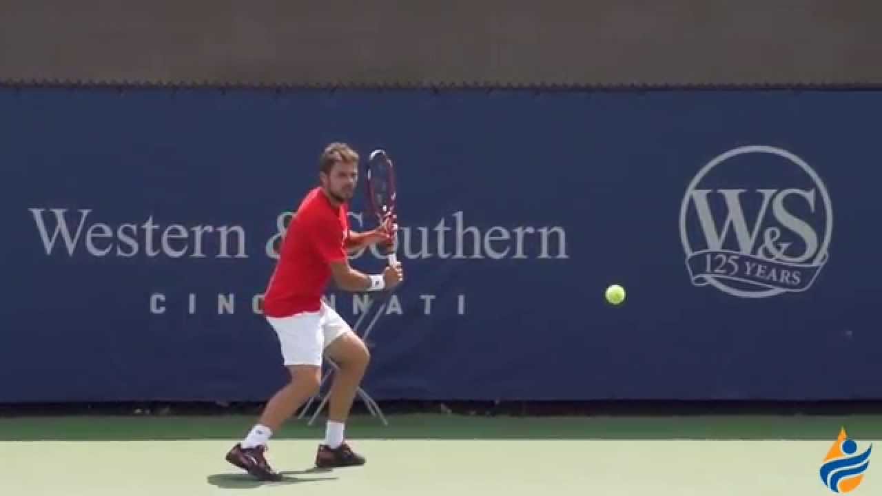 Stanislas Wawrinka's backhand (slow motion)