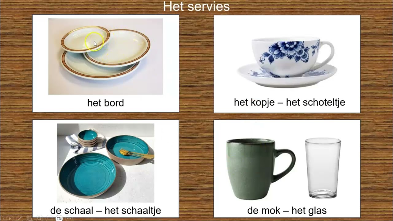 Eten NT2 de tafel dekken