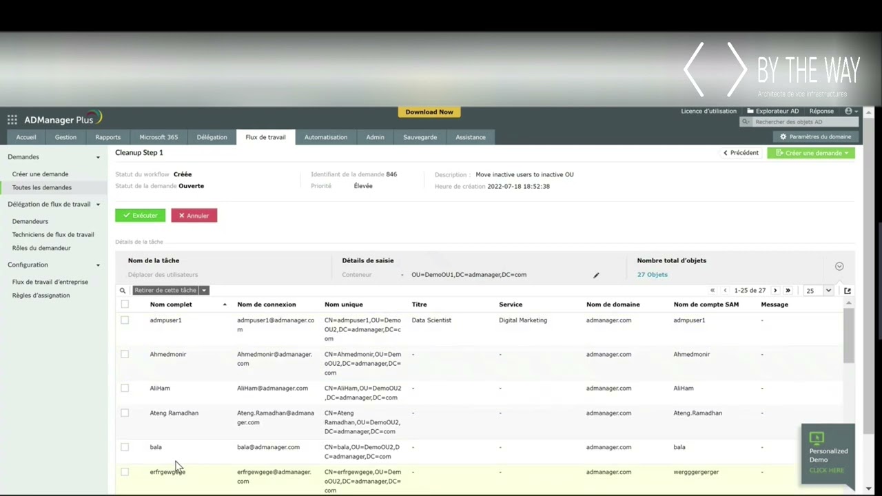 [tuto BTW] AD Manager Plus de Manage Engine : le workflow