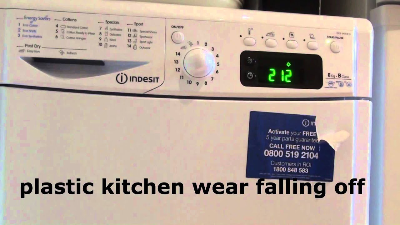 Indesit Advance IDCE8450 BH Dryer : Cotton Standard cycle B energy (Full cycle)