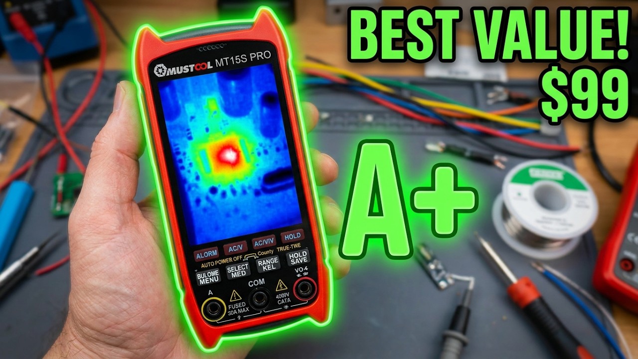 MUSTOOL MT15S PRO. Thermal Imaging Camera / Multimeter. Find FAULTS fast !