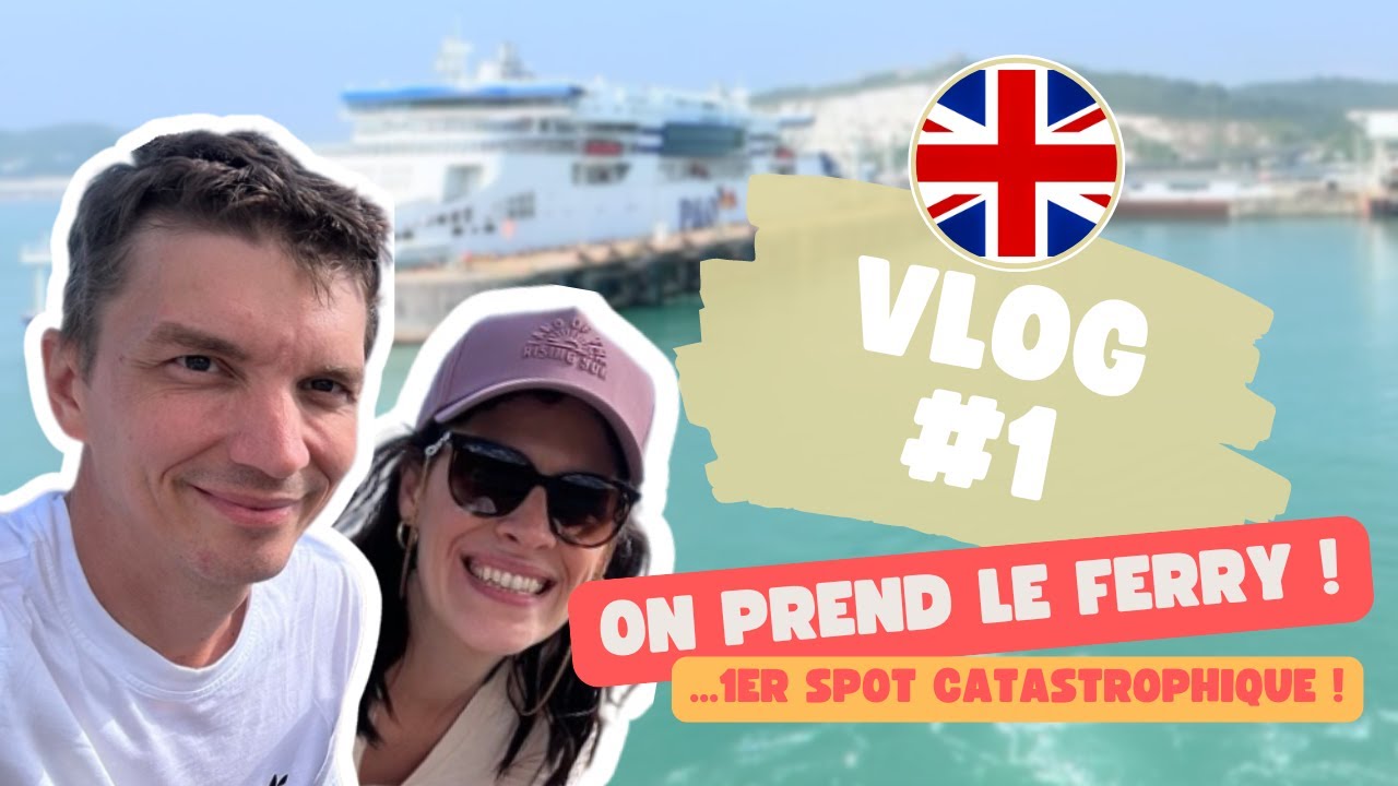 EP1 - Vlog  en CAMPING-CAR voyage en Angleterre : Traversée en FERRY et visite de Canterbury