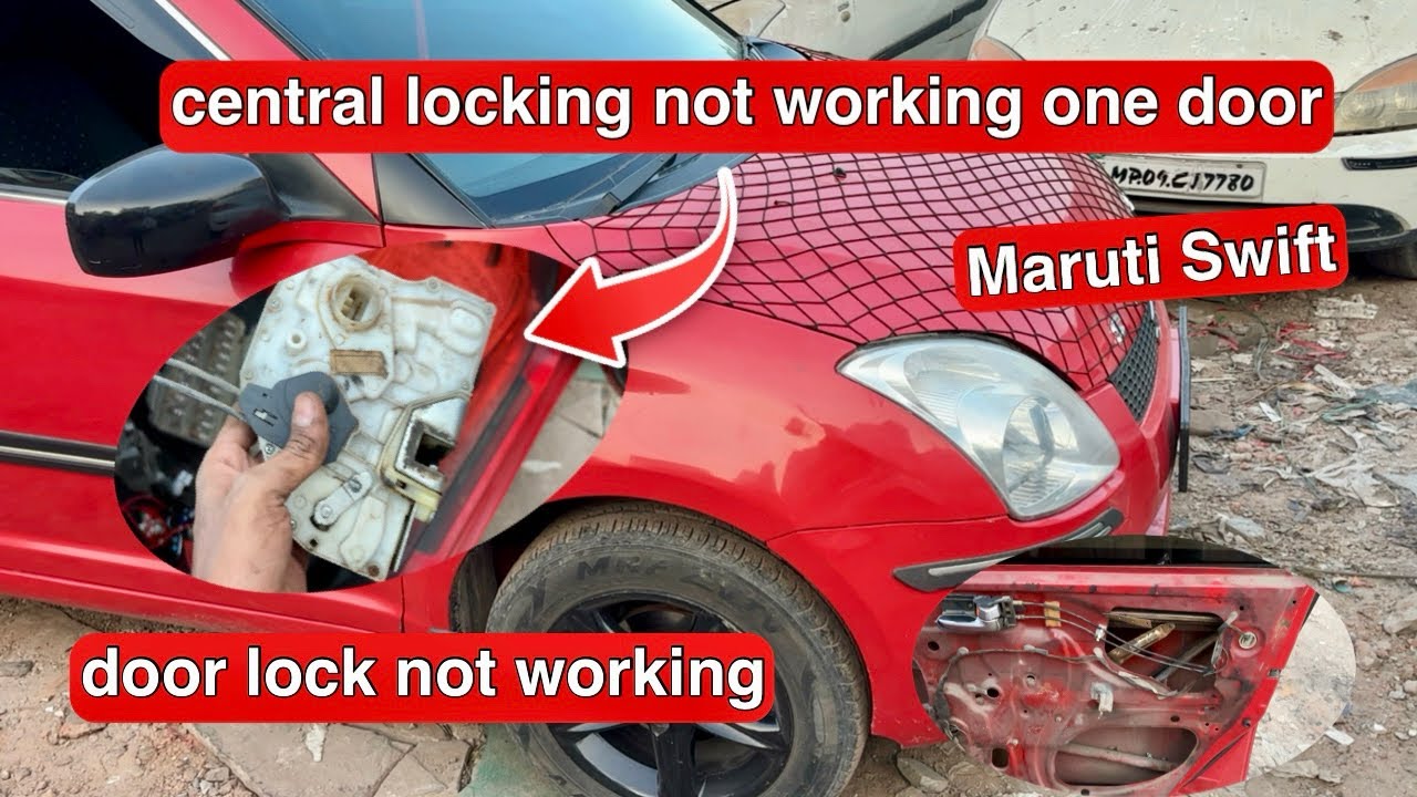 Maruti swift ￼centre locking ￼not working one side door ￼/ lock, or unlock problem ￼