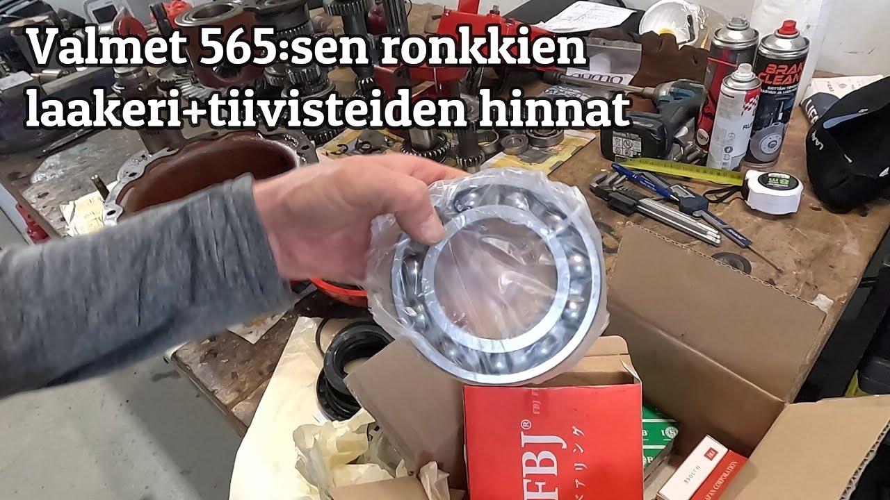Valmet 565.2 Ronkkiin tuli uudet laakerit+tiivisteet