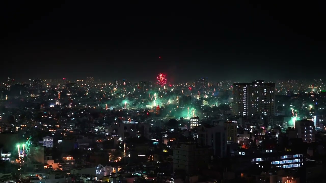 View of tet 2026 from my balcony