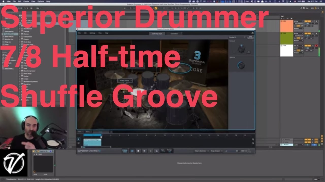 Superior Drummer - 7/8 Half-time Shuffle Groove