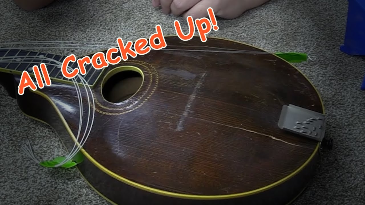1918 Gibson A2 Mandolin Crack Repair