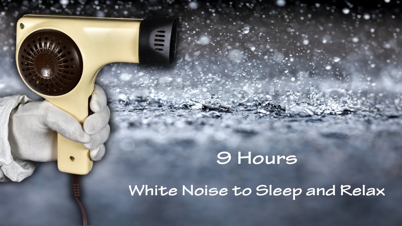 Hair Dryer Sound 219 and Rain and Thunder | ASMR | 9 Hours White Noise to Sleep and Relax