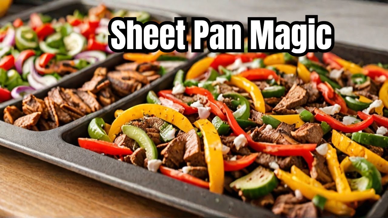 Enjoy Guilt-Free Healthy Chicken Fajitas! Oven Baked Sheet Pan Recipe
