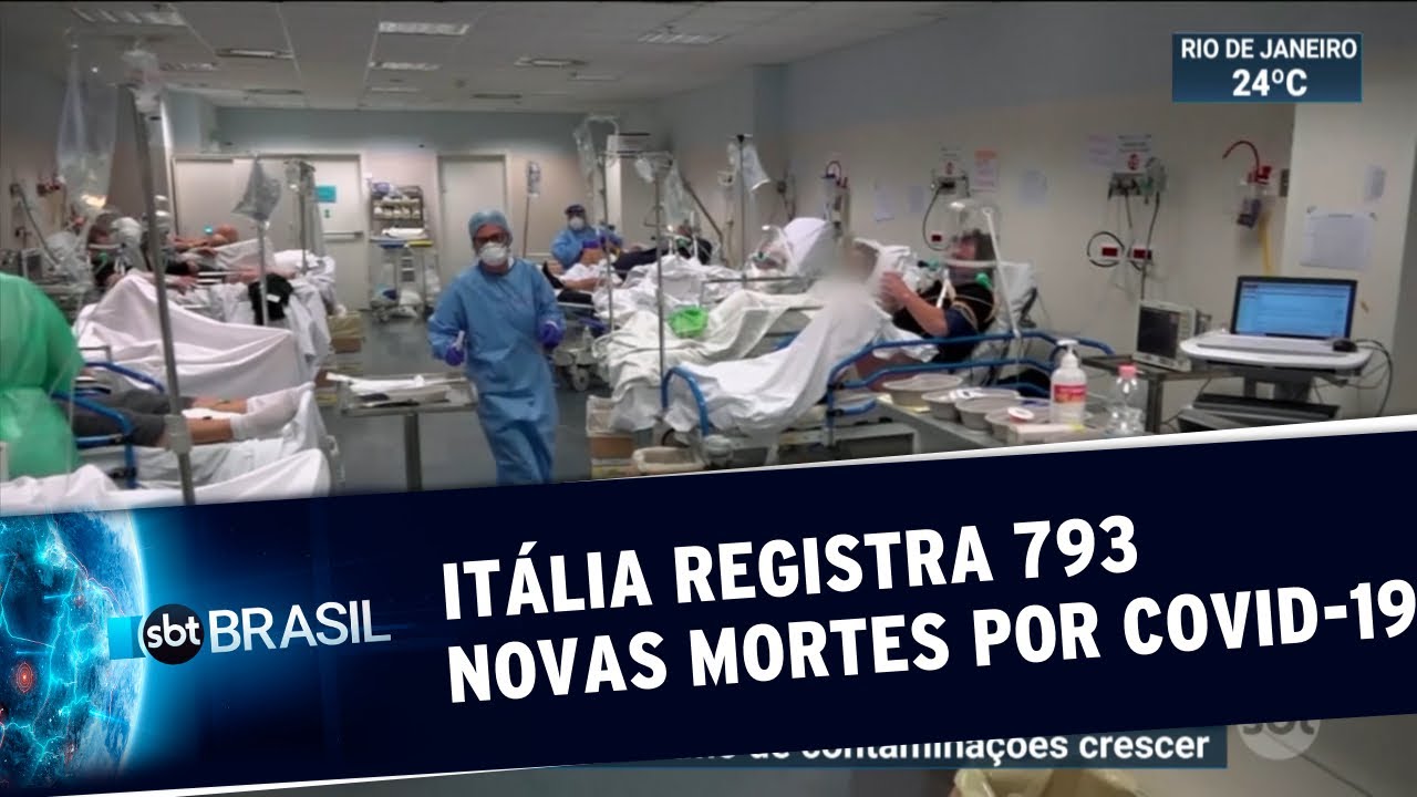 Itália registra 793 mortes por coronavírus em 24 horas | SBT Brasil (21/03/20)