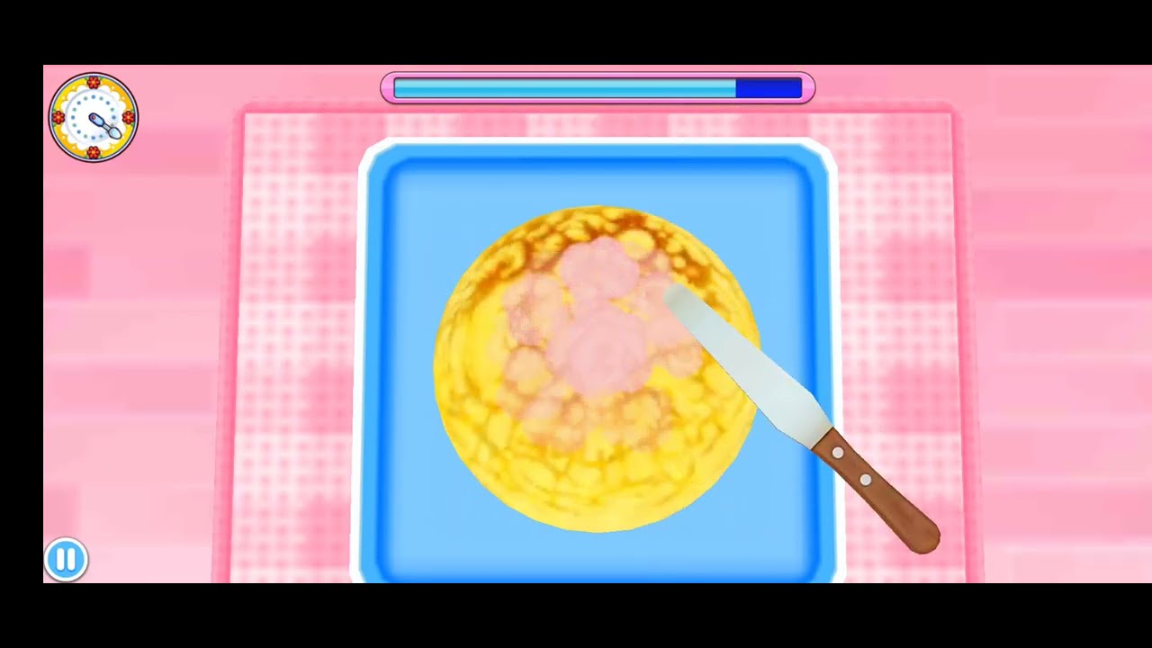 Cooking Mama cooking up some crepes