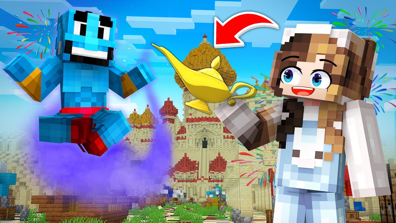 МАЙНКРАФТ, НО БАФФИ НАШЛА ВОЛШЕБНУЮ ЛАМПУ ДЖИНА! ИСПОЛНЕНИЕ ЖЕЛАНИЙ В MINECRAFT