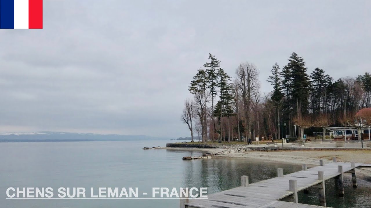 Chens Sur Leman in France, Winter [4K]