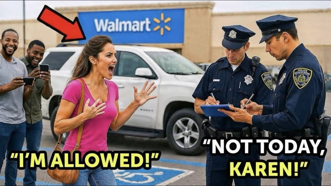 Karen Took a Handicapped Spot Without Permit – What the Cop Did Next Shocked Everyone!