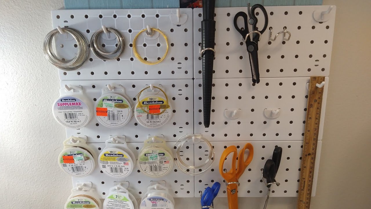New Pegboard Organization at Dollar Tree!