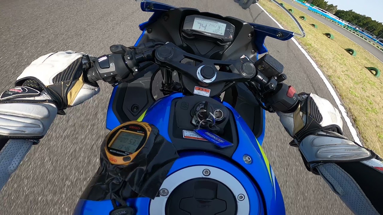ハルナミニバイクGSX-R125練習走行！ベスト更新^ - ^