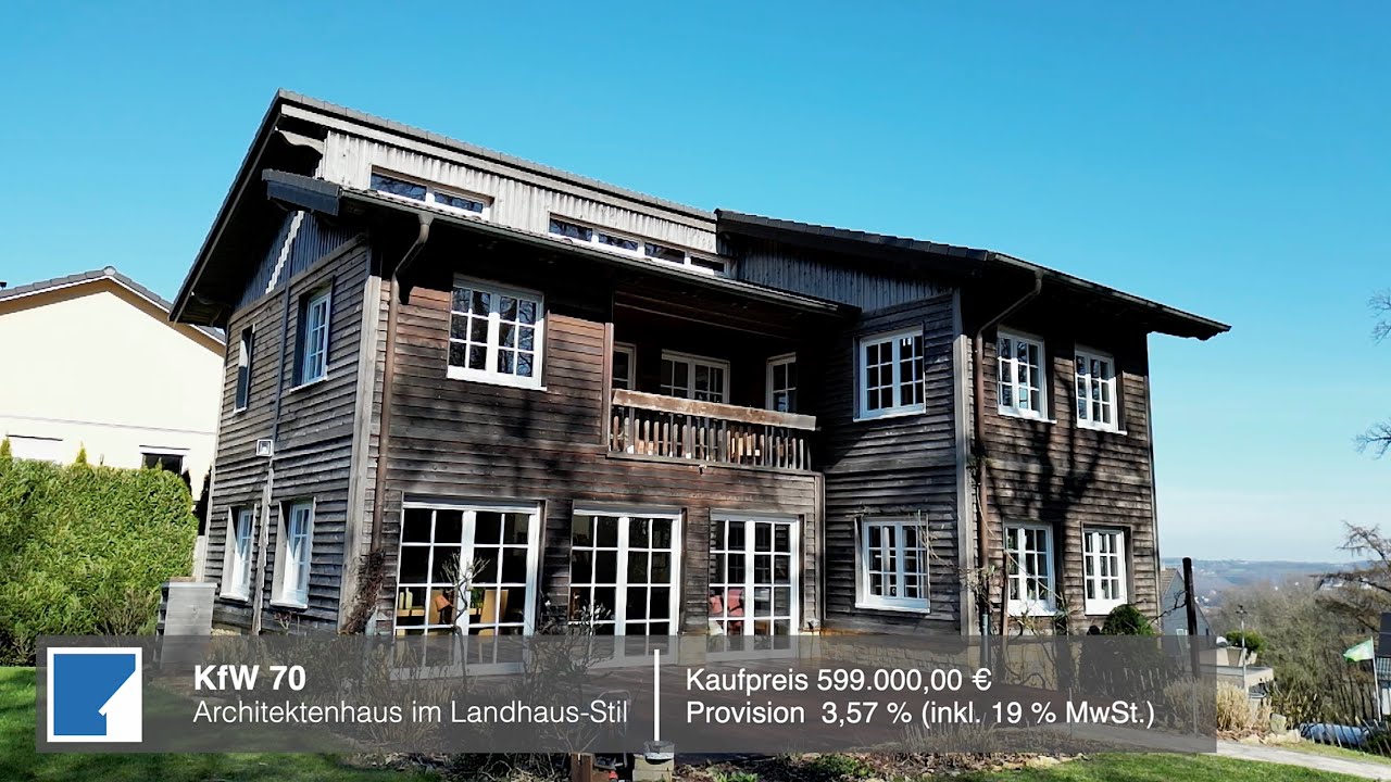 KfW 70 - Architektenhaus im Landhaus-Stil in Wuppertal-Cronenberg | Thomas Kramer IMMOBILIEN