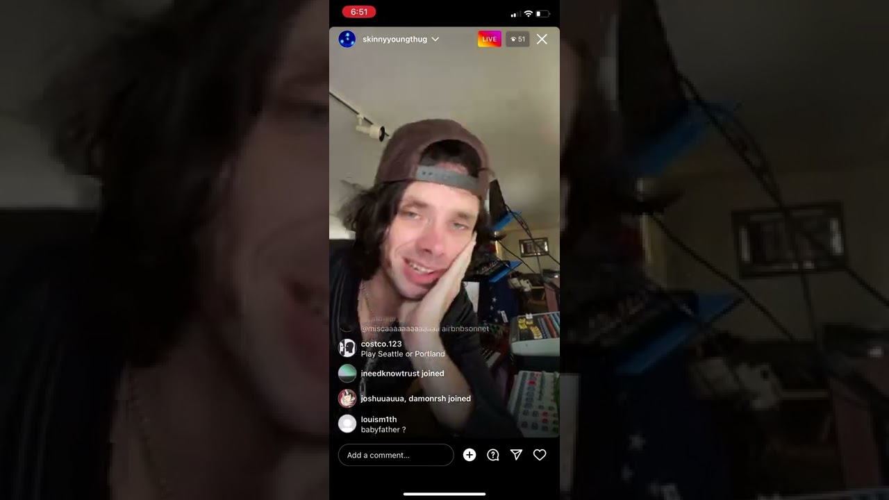 Chandler Lucy previews some songs on IG live 10-7-22(1)