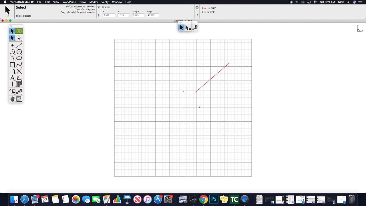 Turbocad V12 MAC GUI