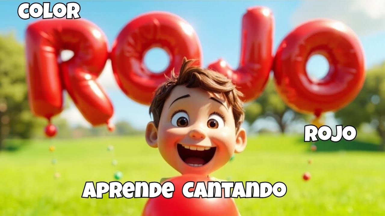 Canción del Color Rojo | Aprende los Colores en Español para Niños