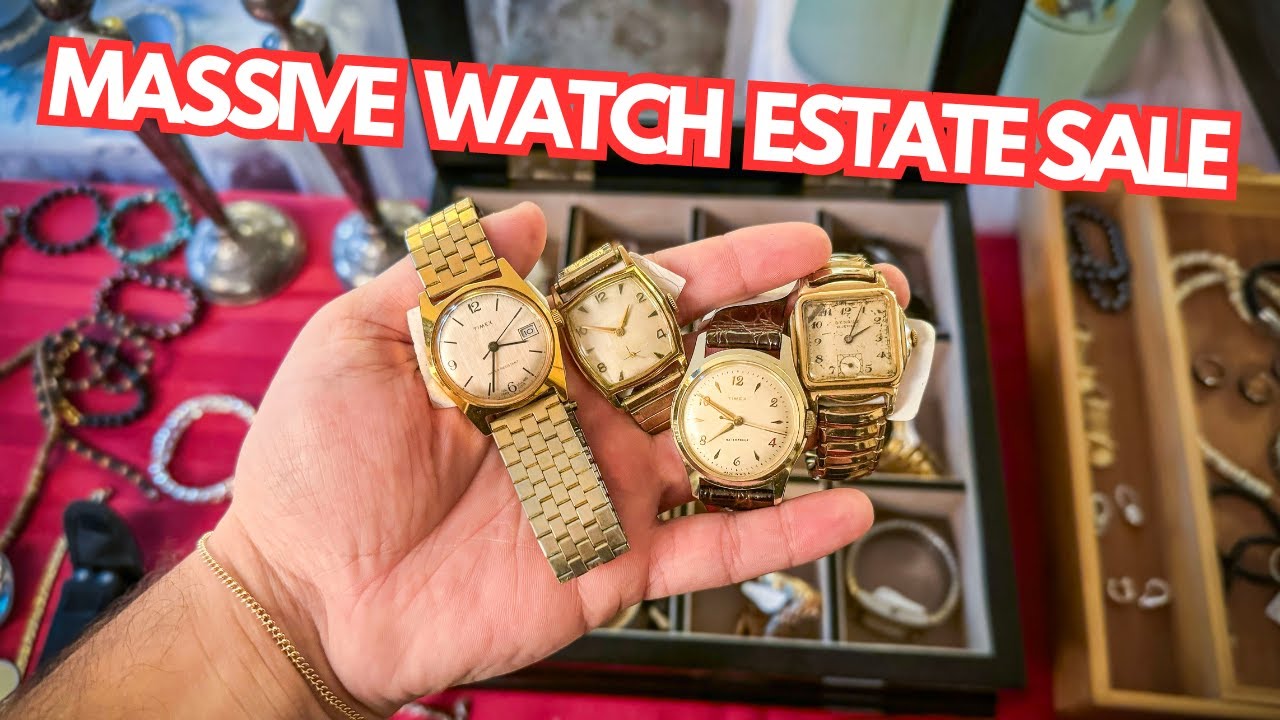 Finding a TON of Vintage Watches at Estate Sales For $200! 👀