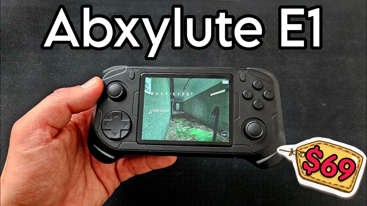 Dual OS Budget Retro Handheld (Android+Linux) with App for downloading games ?! Abxylute E1