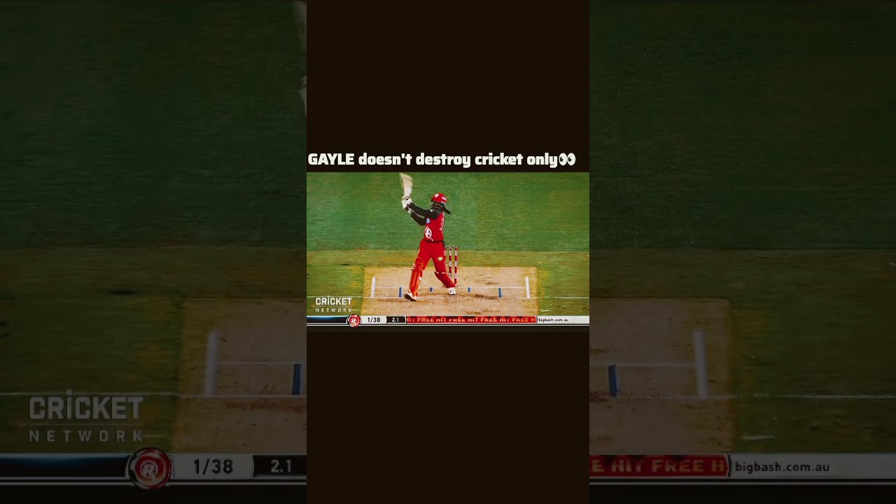 “Gayle doesn’t just play cricket 😳🔥”
