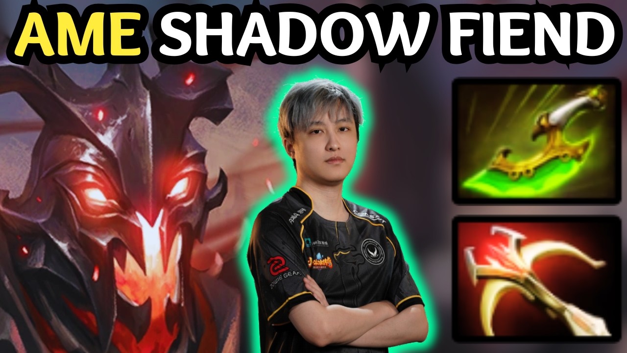 🔥 Insane 1 HOUR !! AME SHADOW FIEND Carry — vs TEAM NEMESIS 🔥 Dota 2 Gameplay