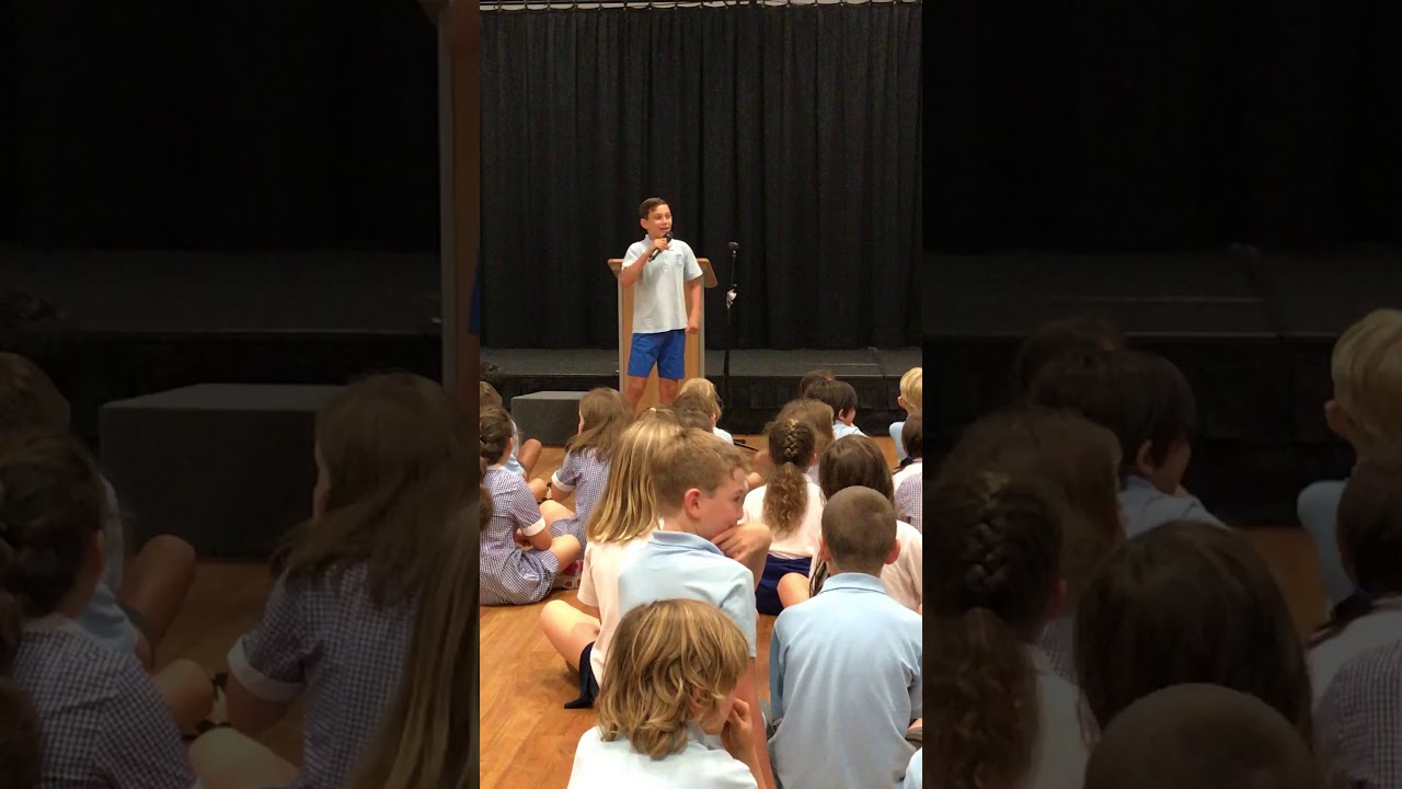 INSANE 12 YEAR OLD RAPS HIS SCHOOL CAPTAIN SPEECH!!!